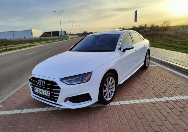 Audi A4 cena 127500 przebieg: 34500, rok produkcji 2021 z Białystok małe 92